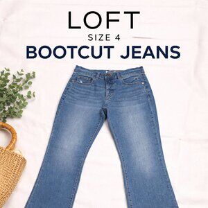 LOFT “The Boot” Bootcut Jeans – Size 4 – Light Wash, Light Stretch Denim